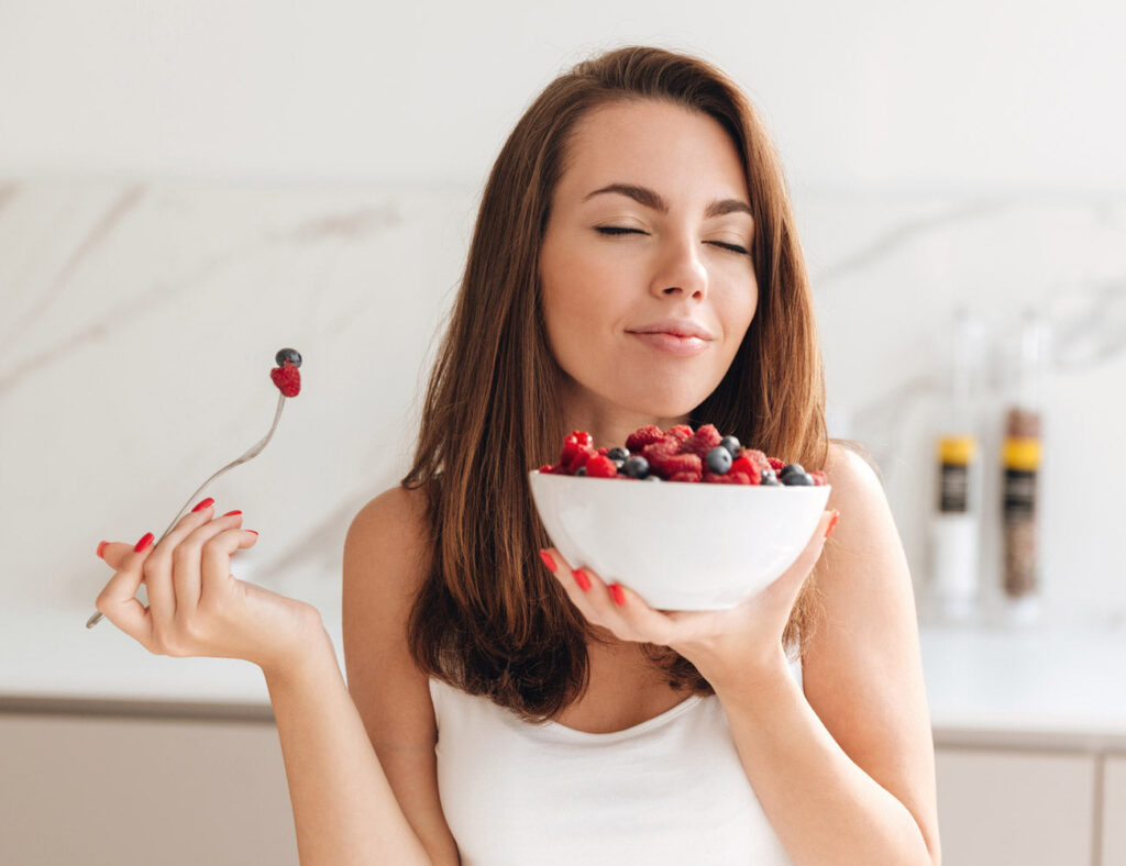 Mindful Eating Woman
