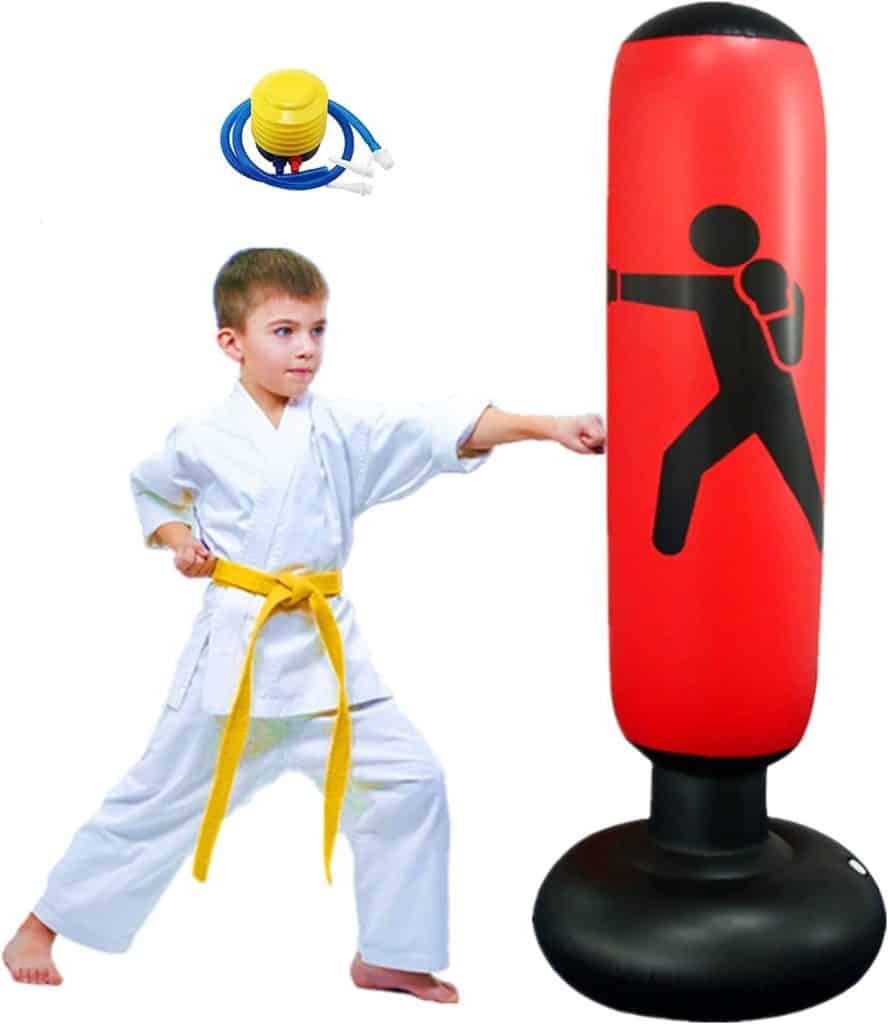 Stand up punching bag for kids