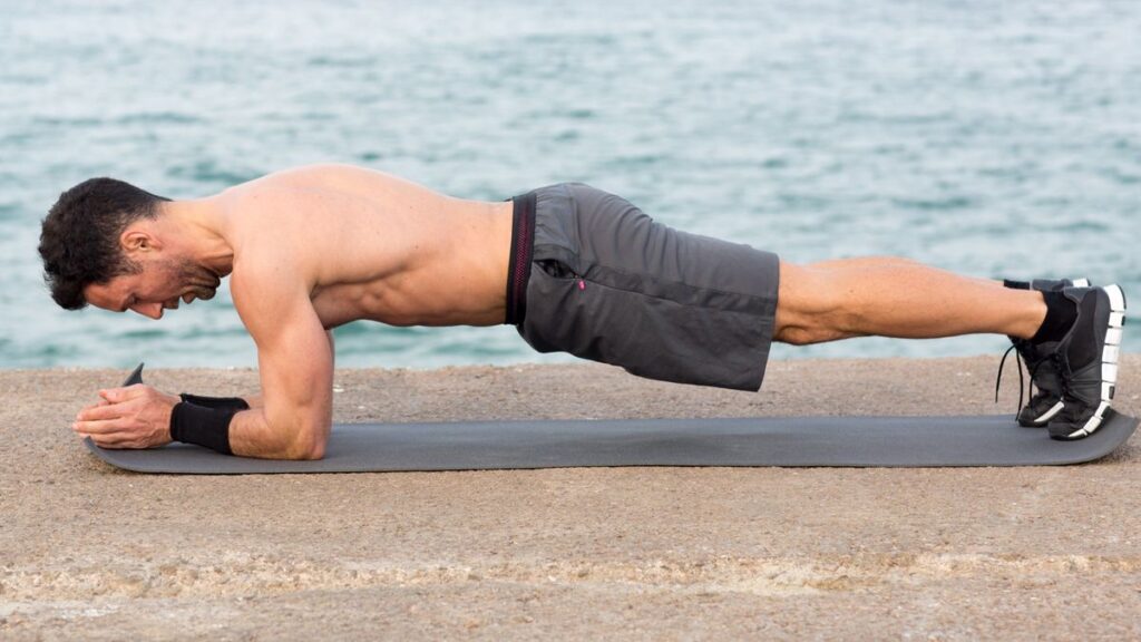 Outdoor Bodyweight Workout planks